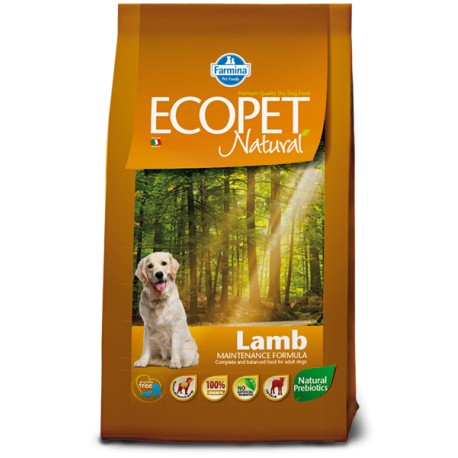 Ecopet Natural Medium Lamb Adult 12 Kg